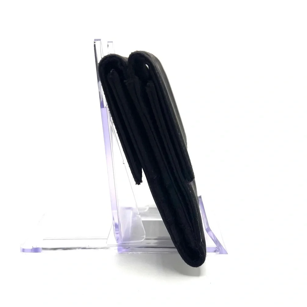 Authentic CHRISTIAN DIOR Black Compact Nylon Trifold Wallet